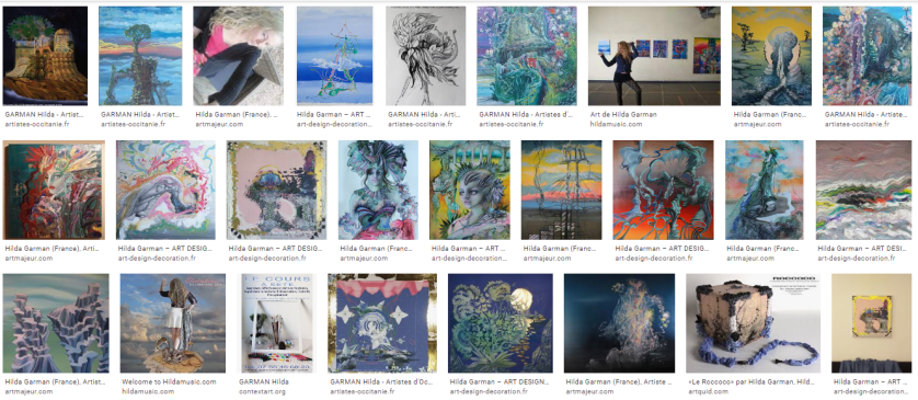 art de Hilda Garman sur Google.