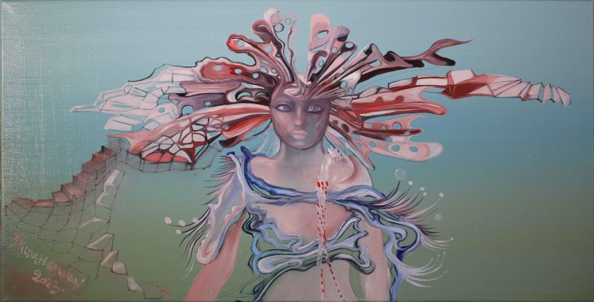 Huile sur toile de Hilda Garman "AMAZONIA"