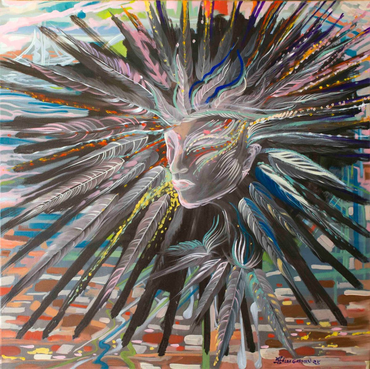 Peinture de Hilda Garman disponible en impression sur toile