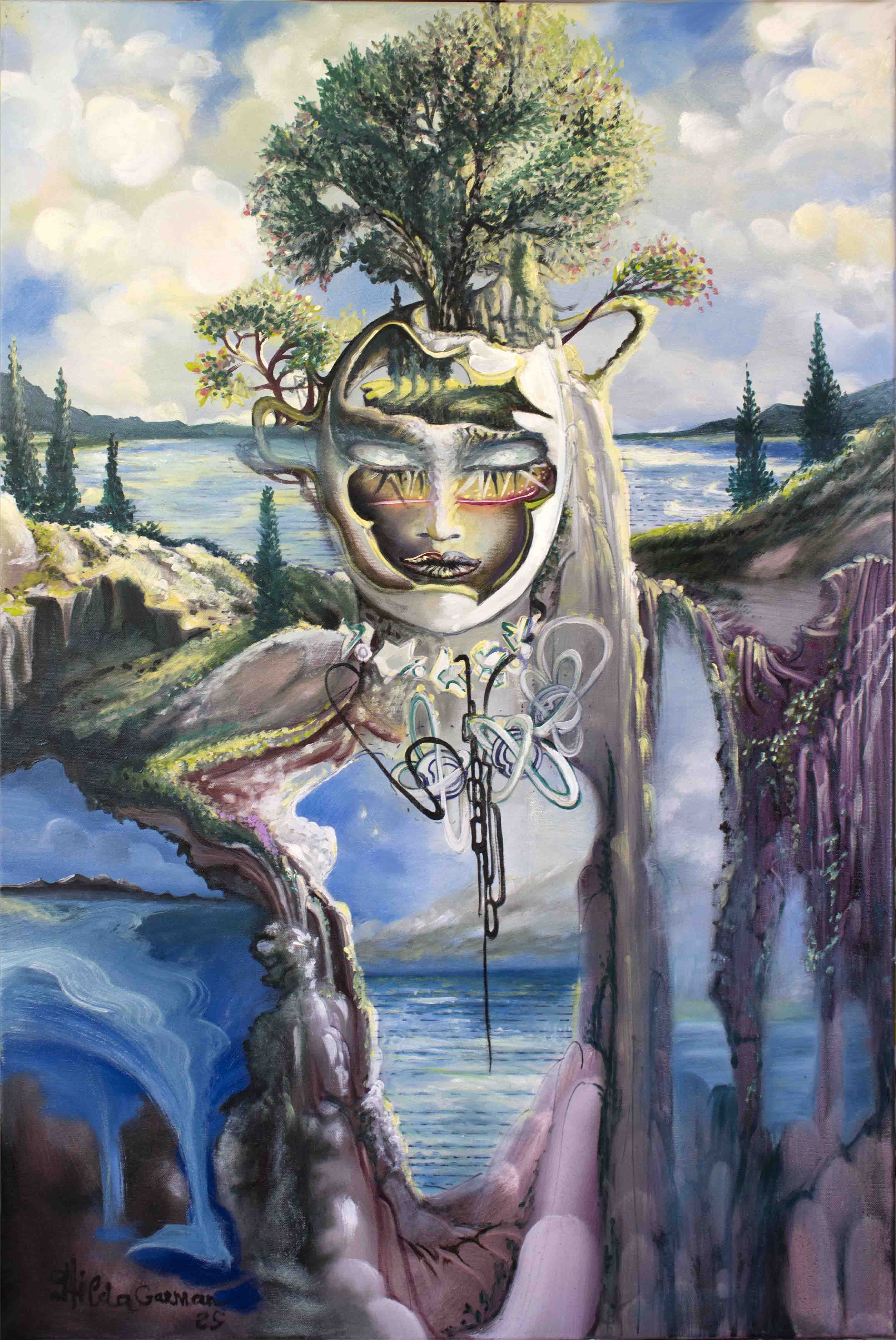 Hilda Garman-EVASION-Huile sur toile-2025