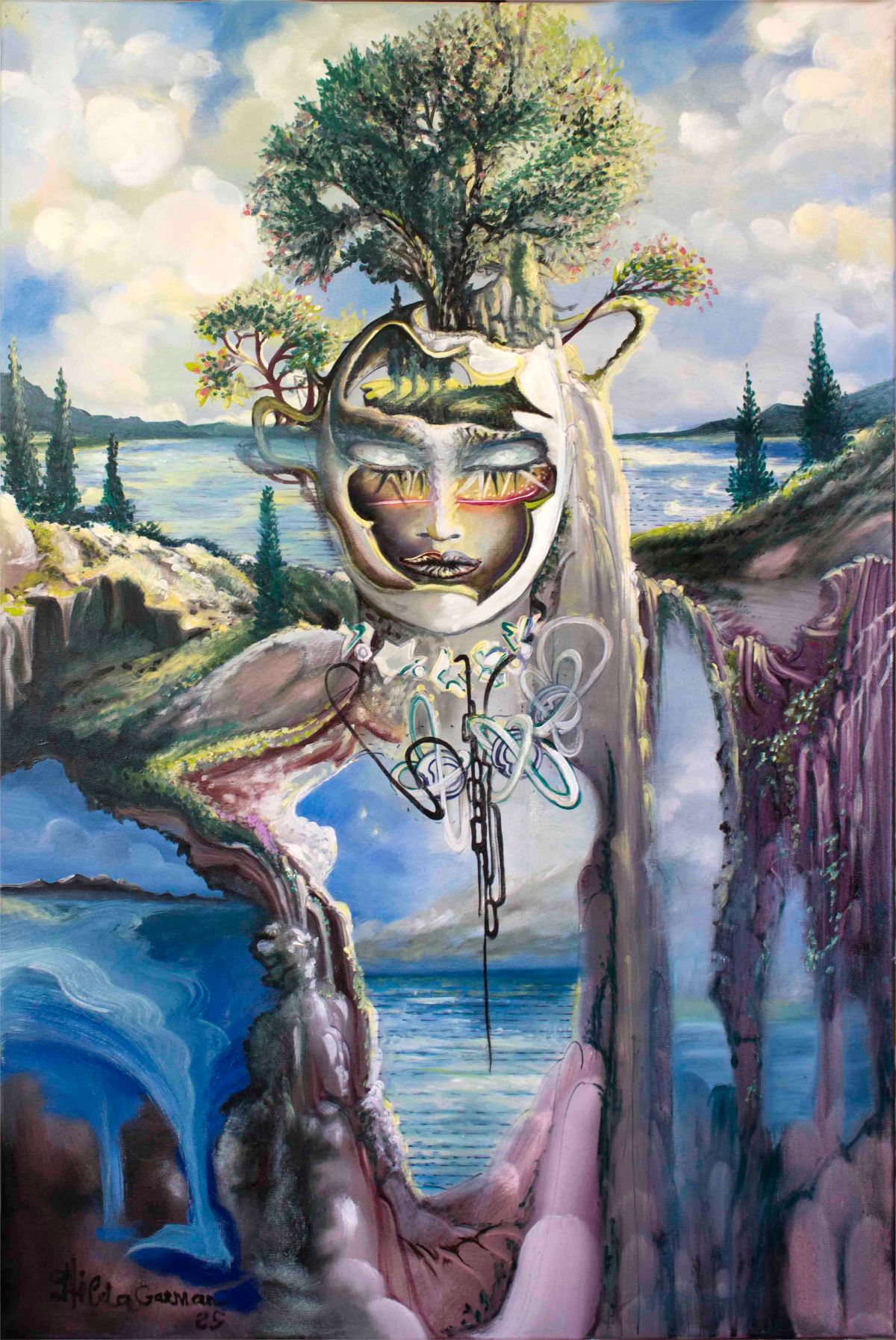 Hilda Garman-EVASION-Huile sur toile-2025