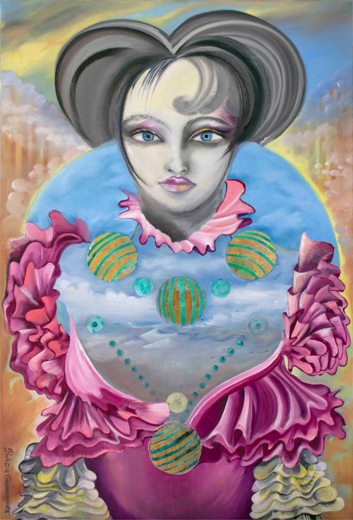 Huile sur toile 90x60. "Guimauve". Hilda Garman