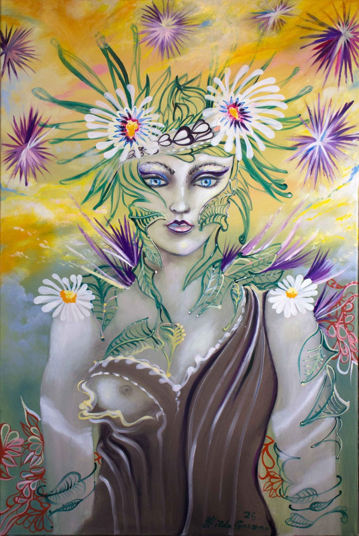 Toile de Hilda Garman 2024 dispo en repro sur toile format 90cm x 60cm