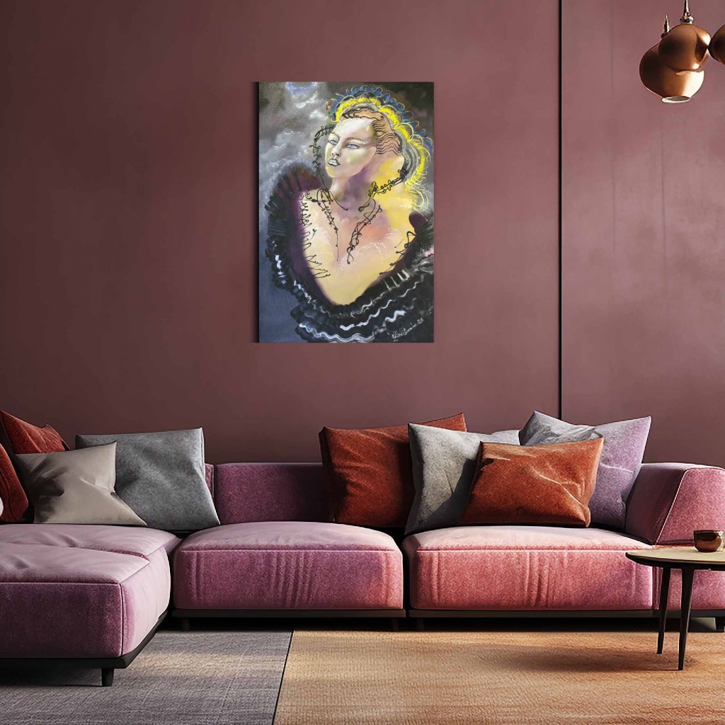 "Proud Woman" Impression Sur Toile-90-x-60-cm Hilda Garman Art.